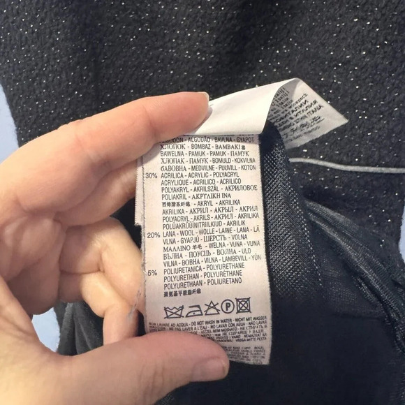 Rinascimento dress size Medium, black cotton wool blend - Picture 7 of 8